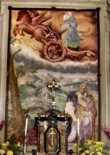 affresco dietro l'altare