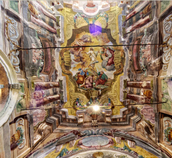 Particolare del soffitto