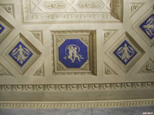 soffitto della sala blu