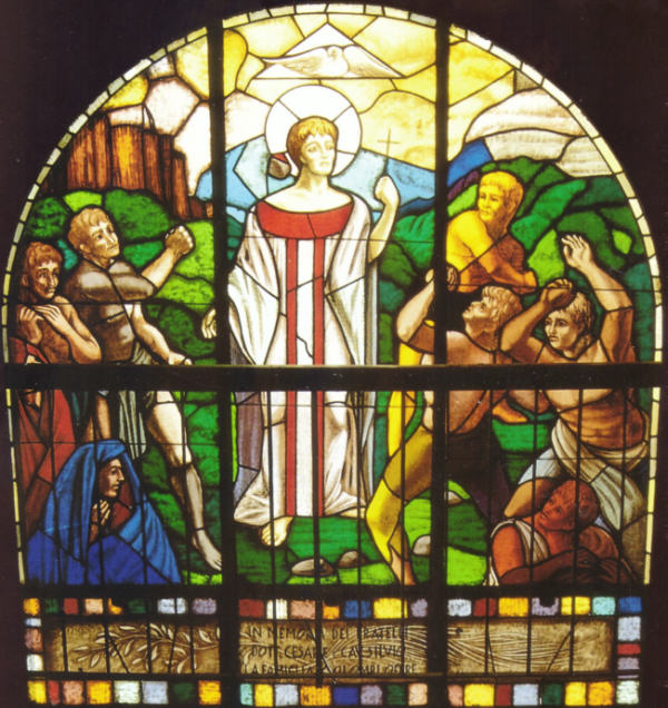 vetrata dedicata a Santo Stefano