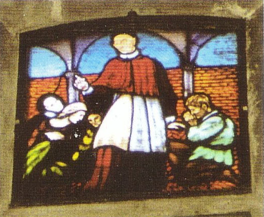 vetrata dedicata a San Carlo Borromeo