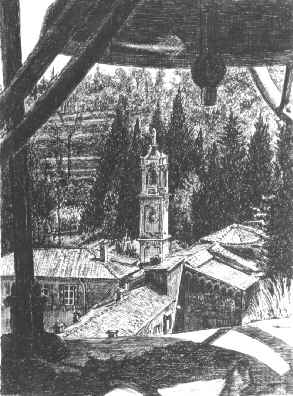 Vista dal campanile della Parrocchia