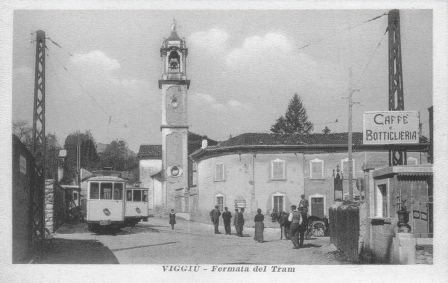 Cartolina d'epoca, capolinea a Viggiù
